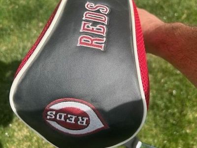 2 Golf Drivers with Reds Covers