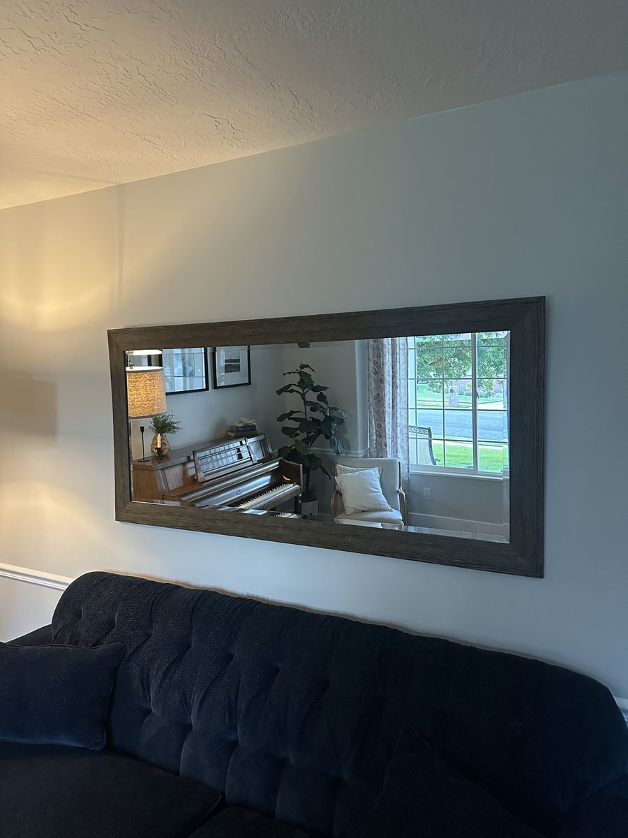 Large Framed Wall Mirror