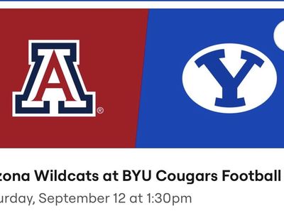 BYU vs Arizona 9/12 2 tickets