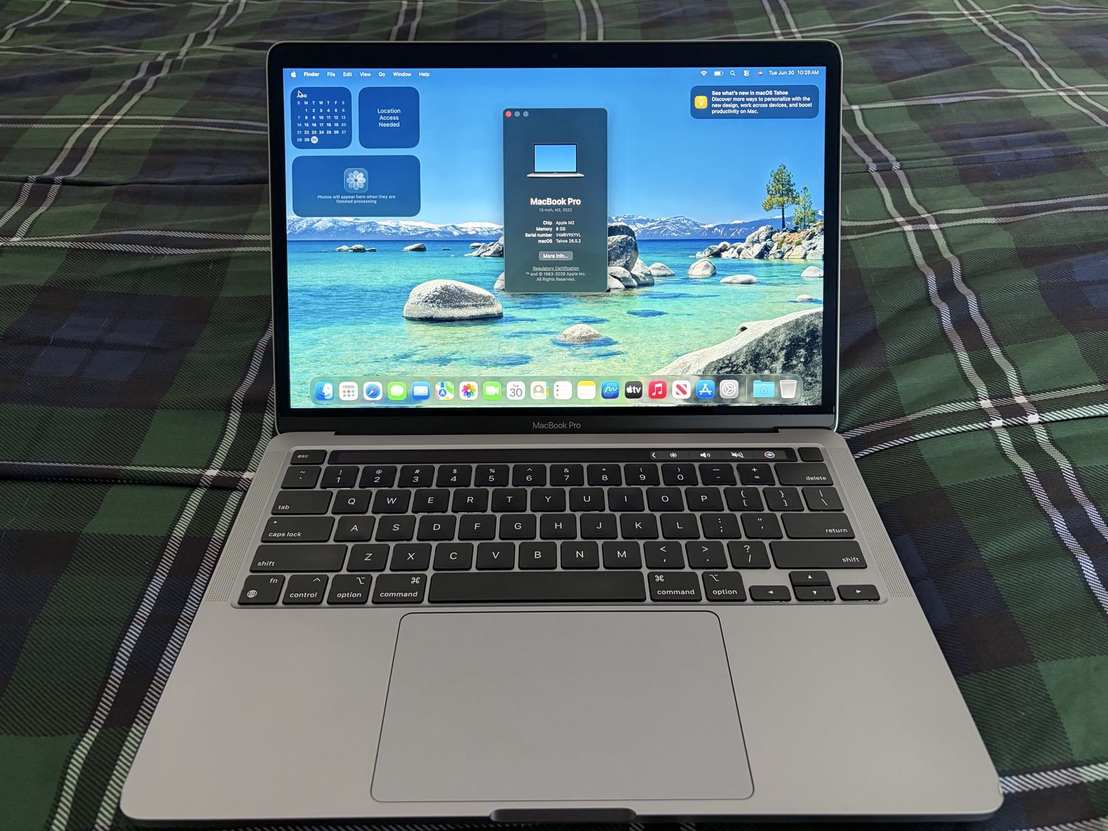 Apple MacBook Pro 13-inch M2 (2022) 8GB RAM 256GB SSD Space Gray