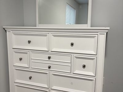White dresser & mirror !