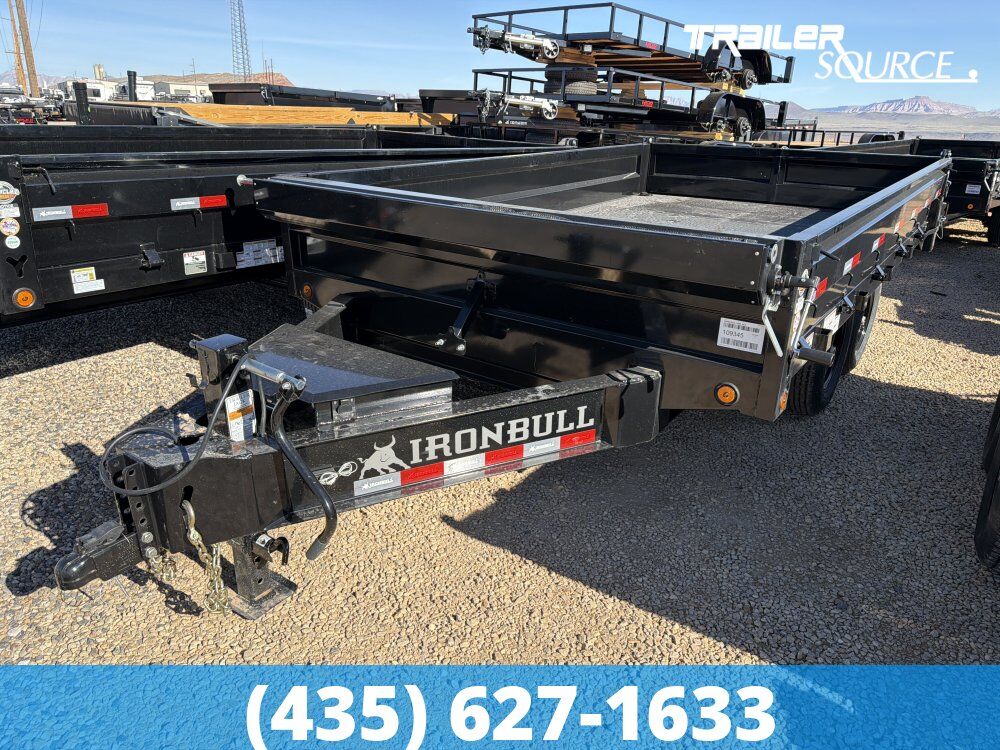 8x14 Iron Bull DDP Dump Trailer - 18" Sides - 15K GVWR