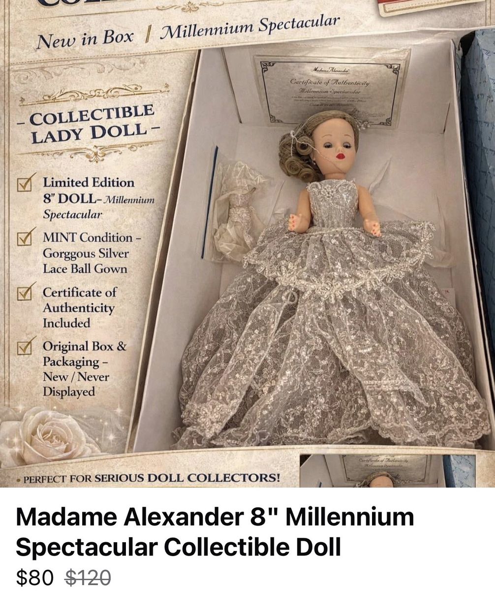 Madame Alexander 8" Millennium Spectacular Collectible Doll - New in Box w/ COA