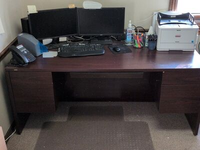 hon office desks with drawers and locks