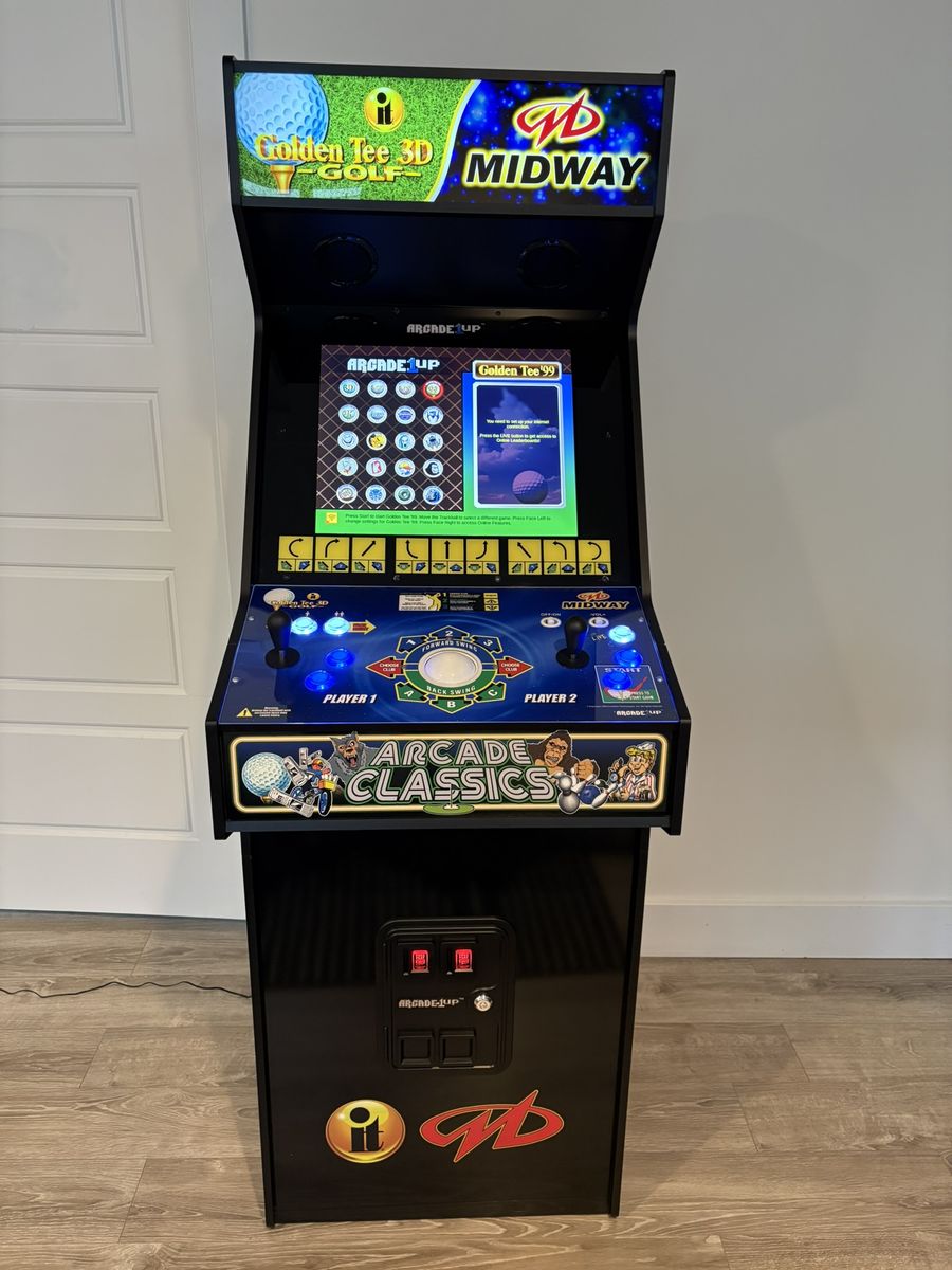 Arcade1UP XL SIZE Golden Tee 3D x Midway Legacy XL Arcade Machine 20 GAMES 20-In-1