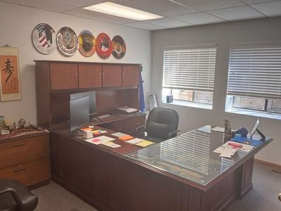 Beautiful Glass Top Executive Desk