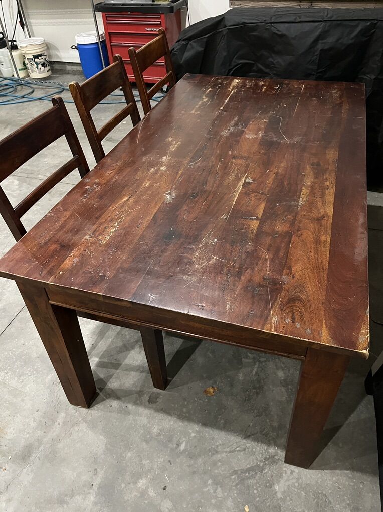 DiningTable And 3 Chairs