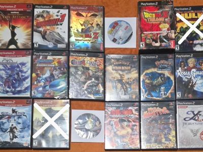Ps2 game bundle including Dragon Ball Z Trilogy! trades considered!