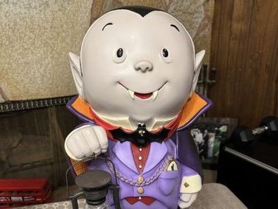 Vampire Dracula Halloween Figure Holding Lantern