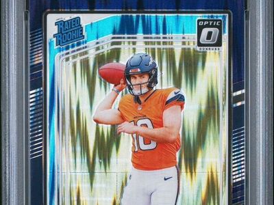 2024 Optic Bo Nix Purple Shock #209 PSA 9