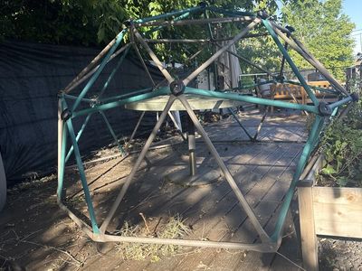 Sturdy Metal Dome Climber for Kids - Outdoor Playground Structure