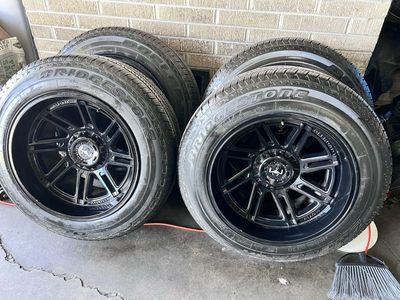 20x12 Wheels 6x5.5 And 6x135 Chevy Ford New Tires
