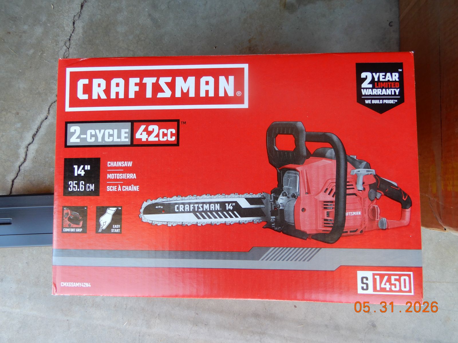 BRAND NEW IN BOX - Craftsman 14" Chain Saw