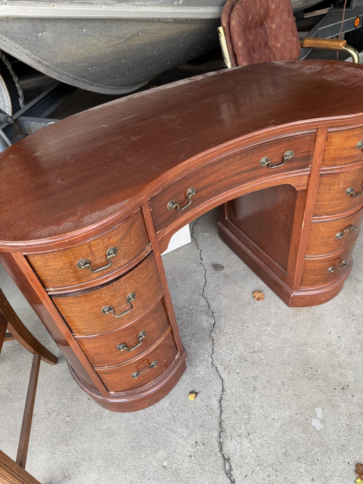 Antique Desk with Chair