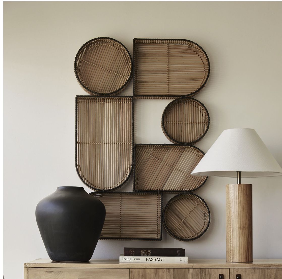West Elm Geo Natural Woven Dimensional Wall Art designed by Diego Olivero