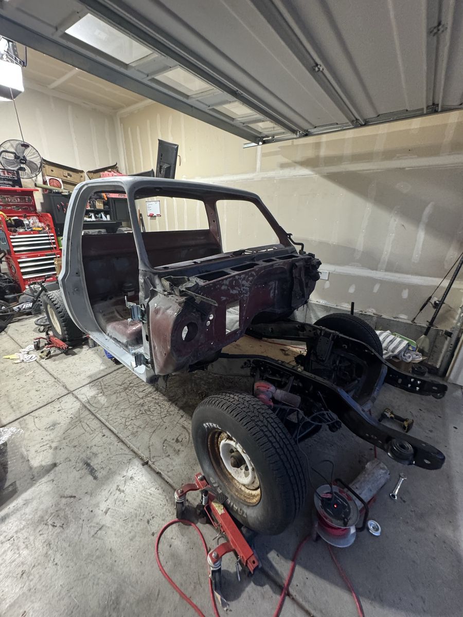 1977 c10 cab and short bed frame