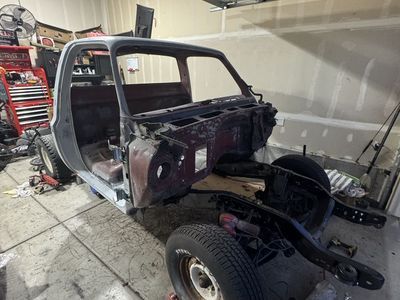 1977 c10 cab and short bed frame