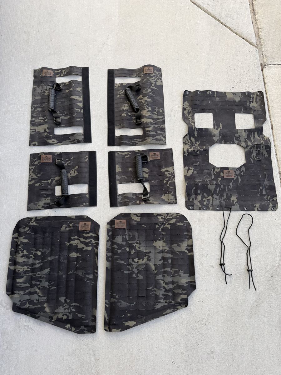 Invictus roof molle panel and handle systems (Complete Set)
