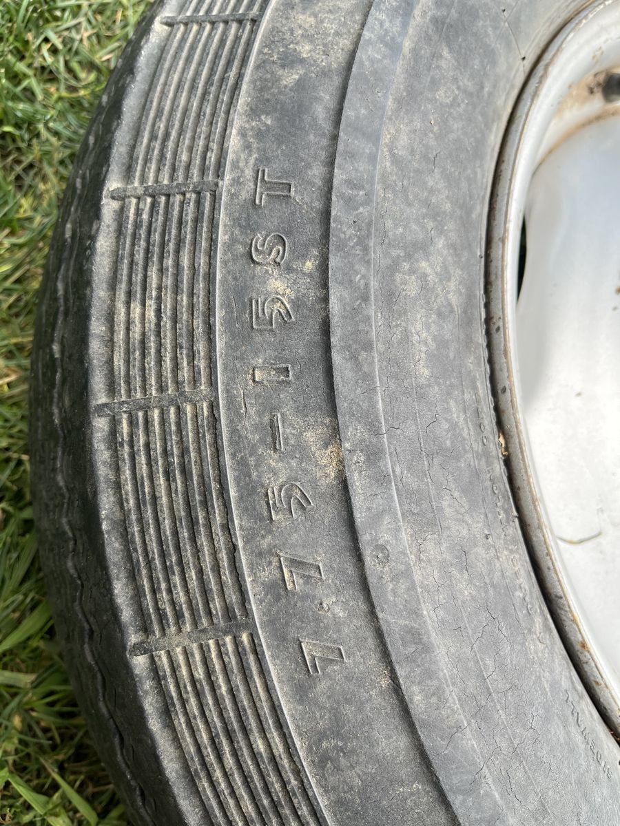Spare trailer tire and rim