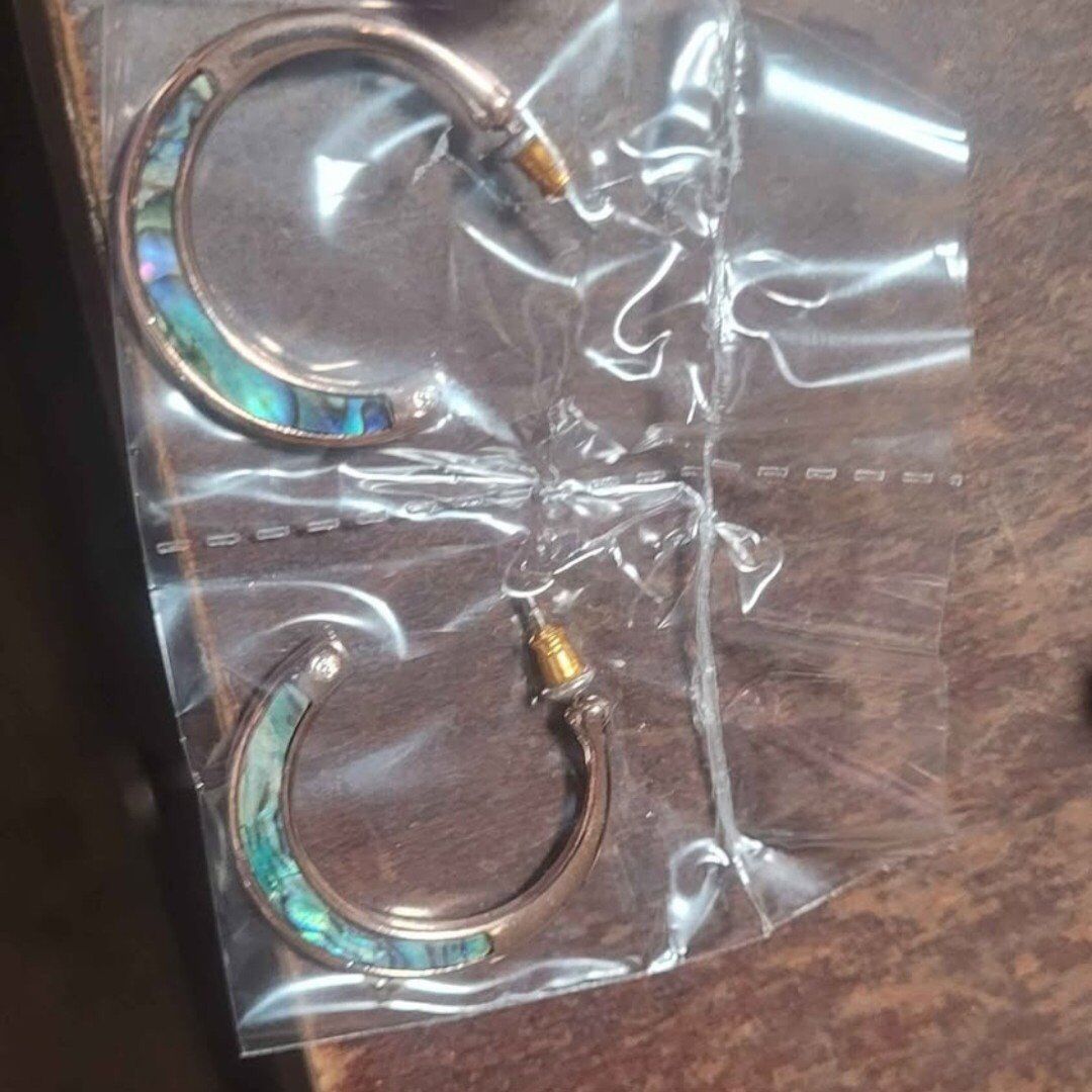 abalone hoops New with box and paperwork
