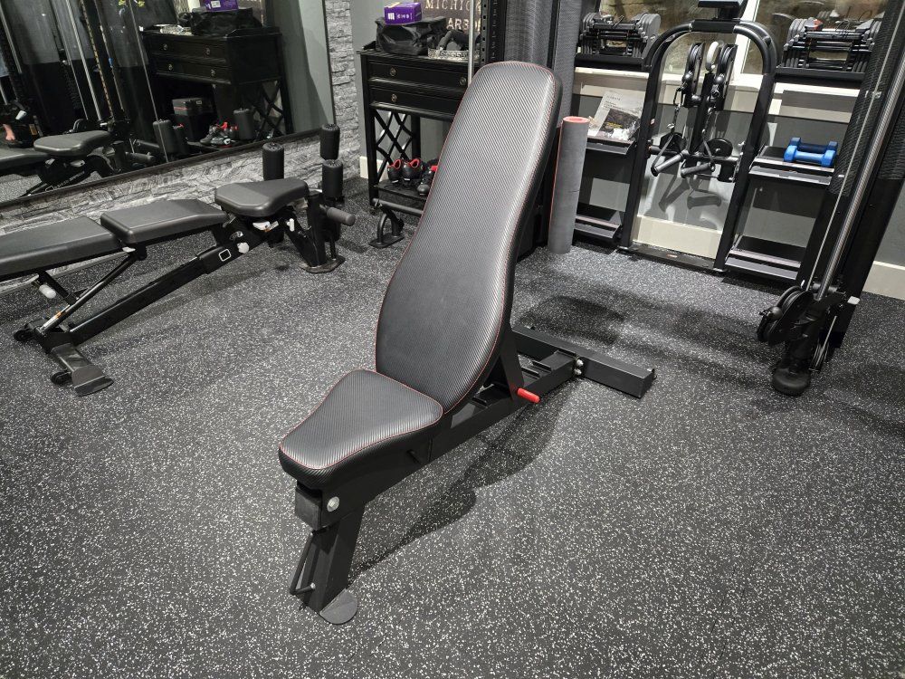 PowerBlock PowerBench 2.0 Adjustable Weight Bench - Flat/Incline/Decline, Heavy Duty Gym Bench for Home Gym