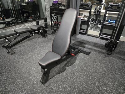 PowerBlock PowerBench 2.0 Adjustable Weight Bench - Flat/Incline/Decline, Heavy Duty Gym Bench for Home Gym