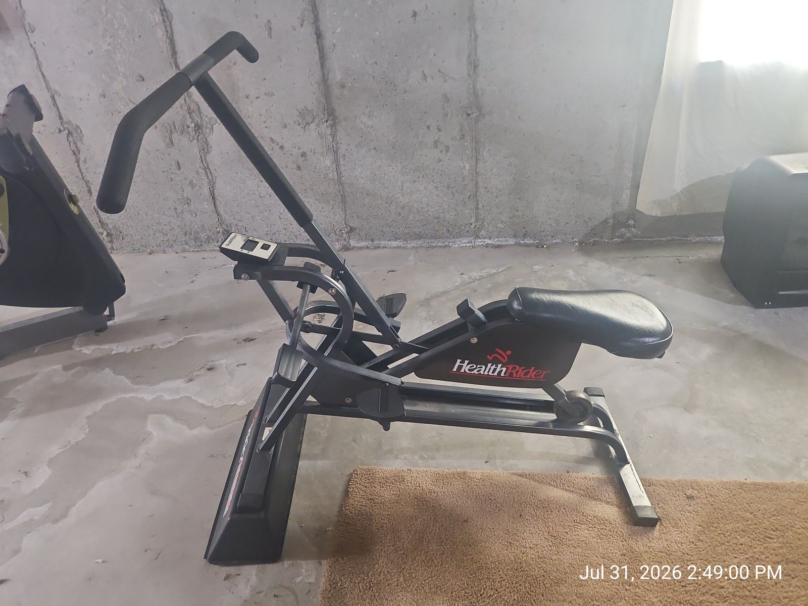 HealthRider Total Body Fitness Rider Machine with Digital Monitor and Rider Riser