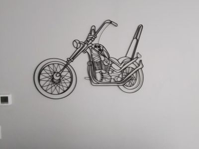 Wall Hanging Motorcycle