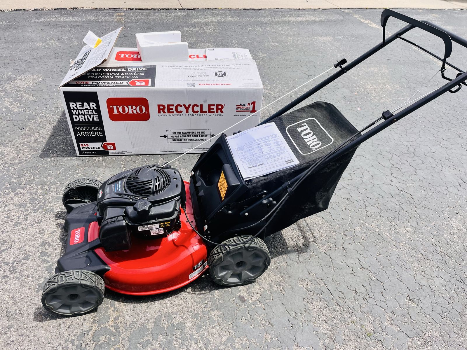 Brand new toro GTS 140cc self propelled mower