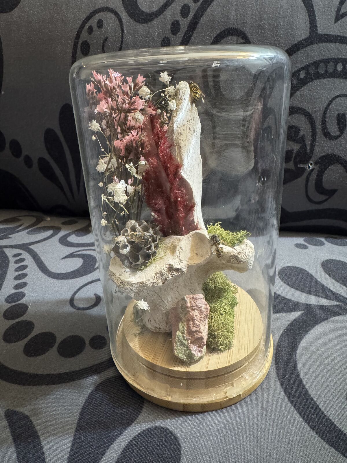 Bone Crystal Art Glass Dome