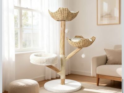 Wood Modern Cat Tree Brand New