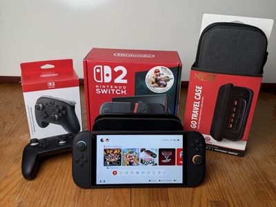 Like New Nintendo Switch 2 with Zagg Glass, Pro Controller, and Carrying Case