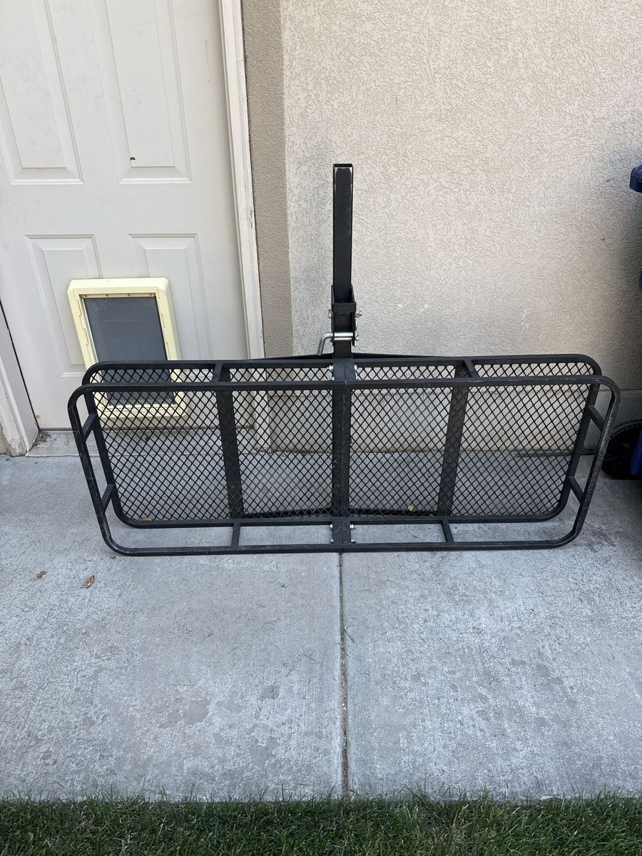 Folding Hitch Basket Cargo Carrier, 60" x 24", 500 lb