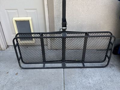 Folding Hitch Basket Cargo Carrier, 60" x 24", 500 lb