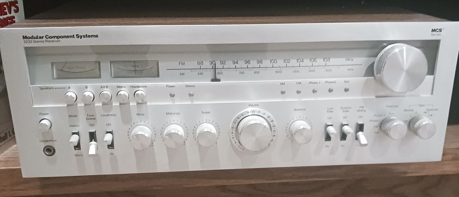 Stereo Receiver - Vintage Modular Component Systems Receiver Model 3233