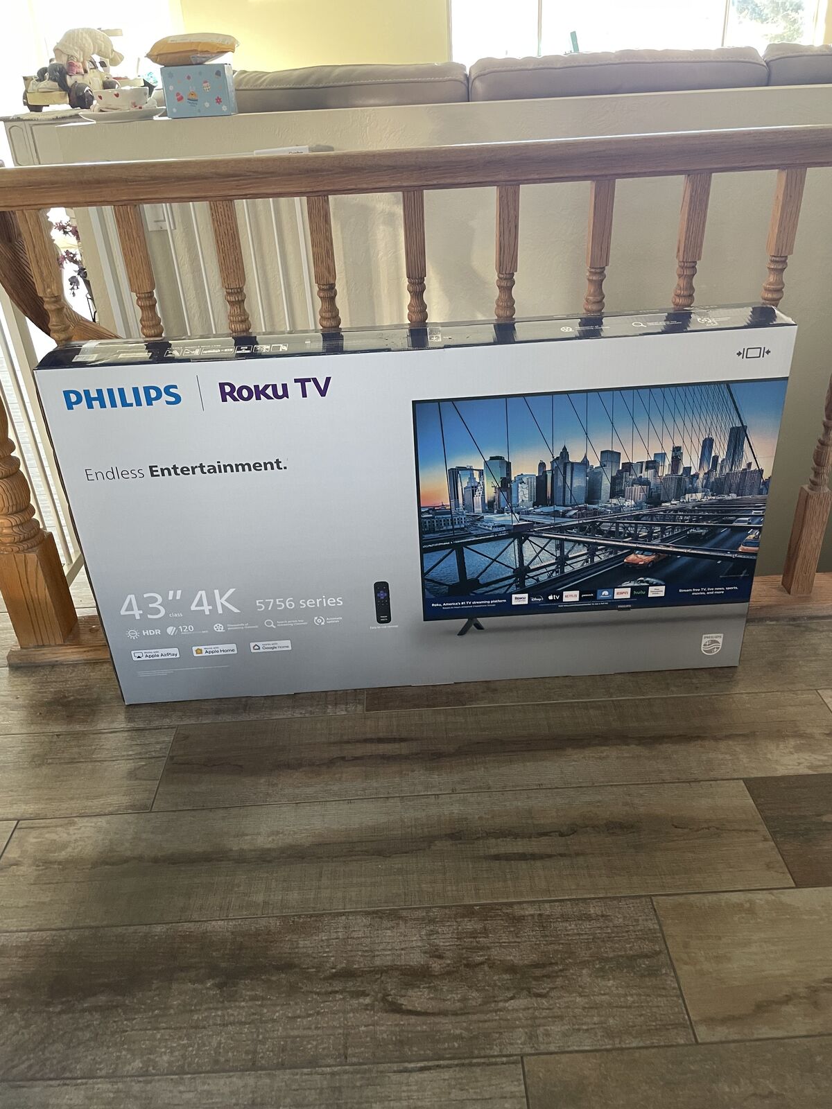 Philips 43 inch smart television wight Roku