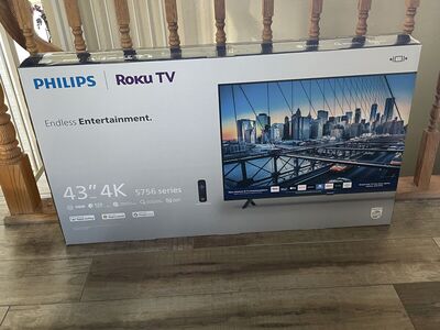 Philips 43 inch smart television wight Roku