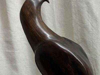 -RARE- Exquisite 25" Hand-Carved Mexican Ironwood Eagle Sculpture