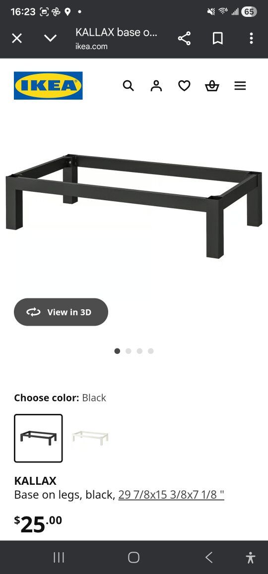 Ikea Kallax Base on legs