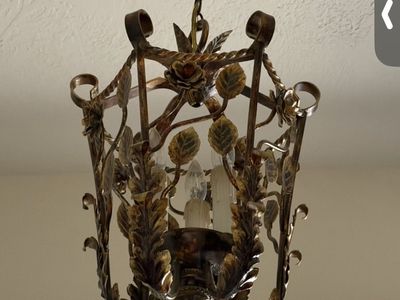 Ornate metal chandelier