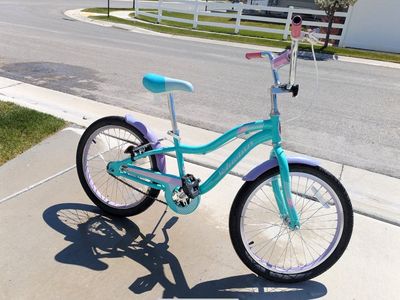 Schwinn Girls 20-Inch Bicycle - Teal, Purple & Pink
