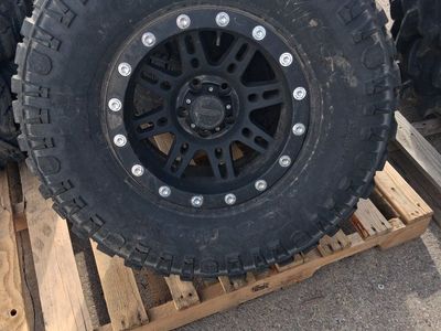 Rims and tires Mickey Thompson Baja Boss 38x15.5R20 LT Tires with Black Wheels - Set of 4, $25/per