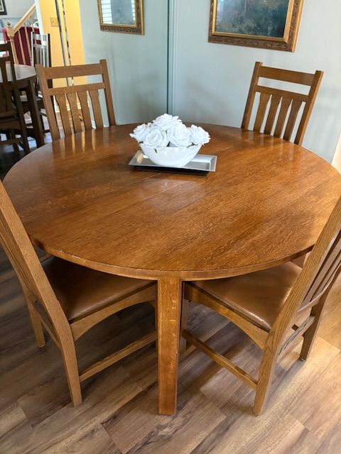 Oak Table and Chairs