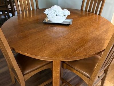 Oak Table and Chairs