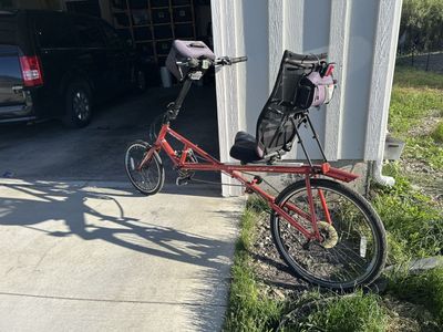 Sun EZ Sport AX Recumbent Bike - Red, Used, Comfortable Riding Experience