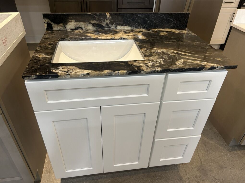 36 Shaker Vanity Granite Countertop