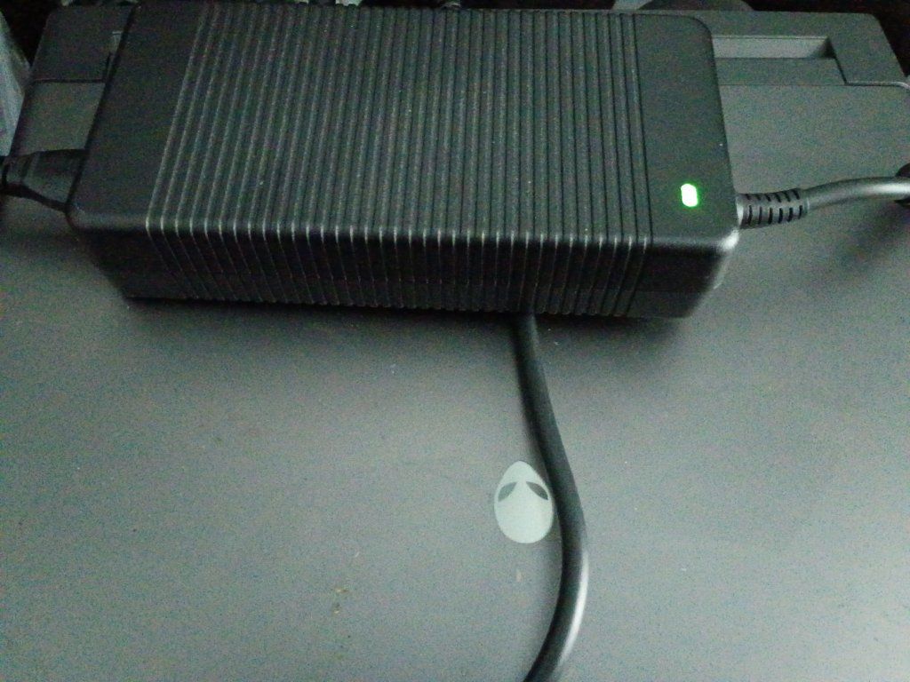 Dell Alienware 330W AC Adapter Charger HA330PM220 AND LAPTOP , FLASHING RED3 TIMES AND BLUE 5 TIMES... POSSIBLY CORRUPT MOTHERBO