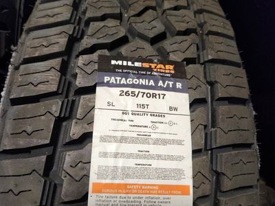 265/70r17 milestar Patagonia atr