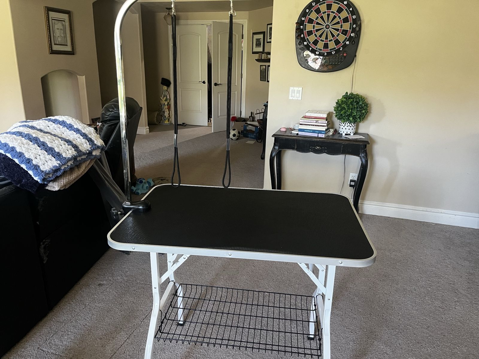 Dog grooming table