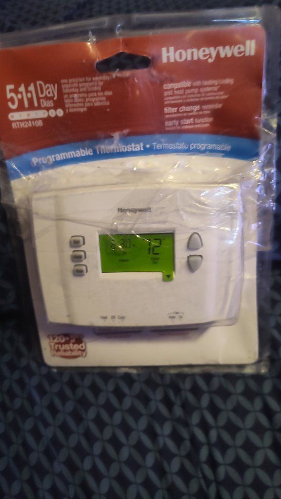 Honeywell RTH2410B 5-1-1 Day Programmable Thermostat for Heating/Cooling/Heat Pump Systems